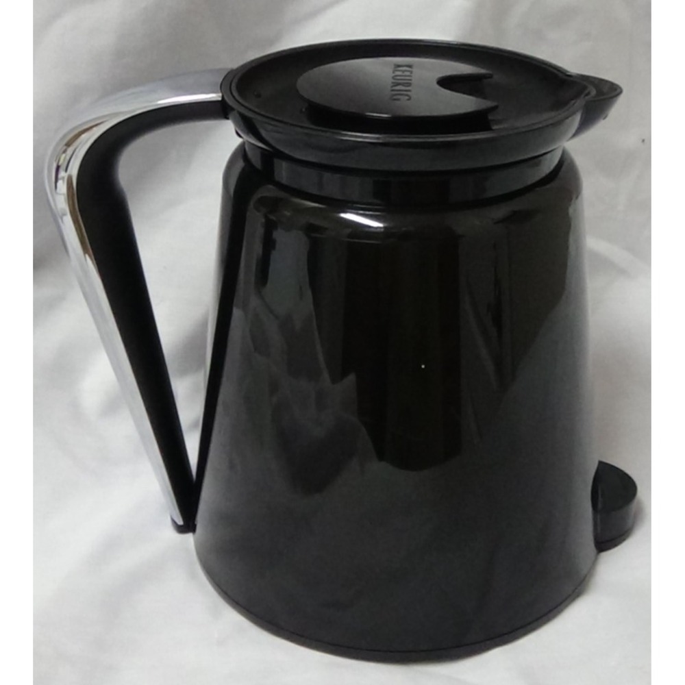 Keurig Coffee Carafe Pot Thermos Pitcher Lid Black  7.25" Tall #084